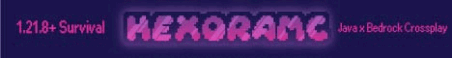 HexoraMC Minecraft Server Banner