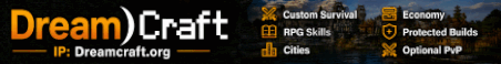 DreamCraft Minecraft Server Banner
