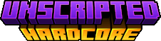 Unscripted Hardcore Minecraft Server Banner
