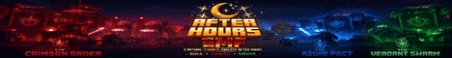 The AfterHours SMP Minecraft Server Banner