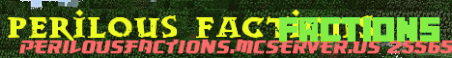 Perilous Factions Minecraft Server Banner