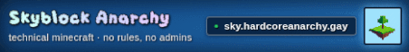Skyblock Anarchy Minecraft Server Banner